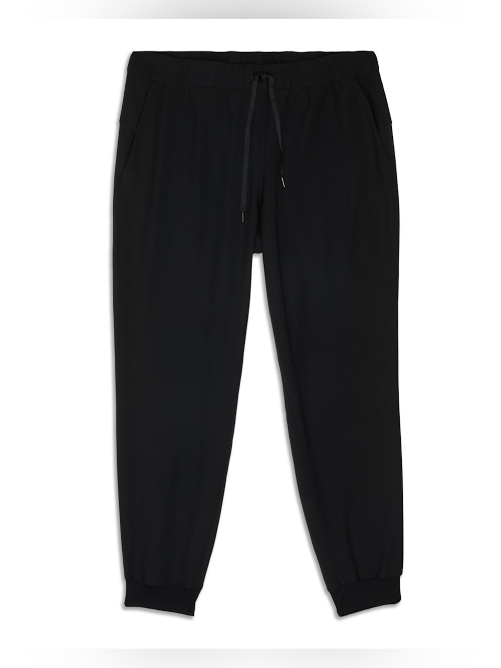 Lululemon Black Jogger Pants High Waisted Zip Pockets Sz 4 Excellent Condition